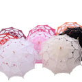 Guansen Handmade Lace Parasol Wedding Decoration Bamboo Handle  Bride Lace Umbrella