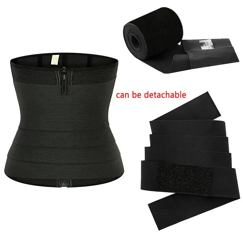 Wholesale Elastic Corset Wrap Belt Weight Loss Bandage Slimming Body Waist Trainer Tummy Control Shapers