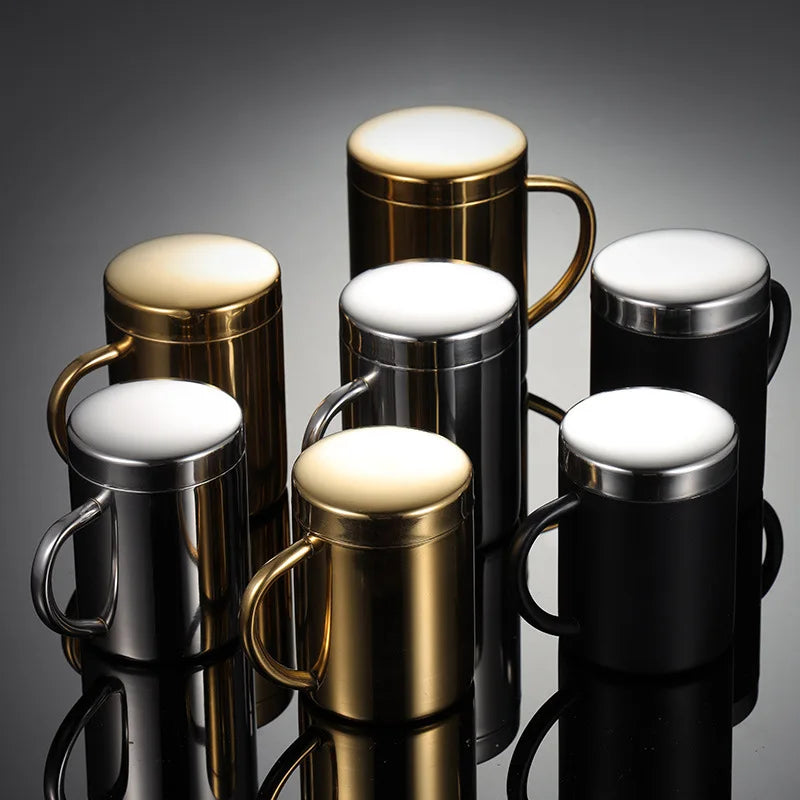 High Quality Wholesale Insulated Travel Stainless Steel Beer Coffee Travel Mug with Lid and Handle