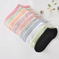 In Stock Cute Women's Cotton Short Socks 11 Colors Breathable Knitted Ankle Socks Casual Size-Free