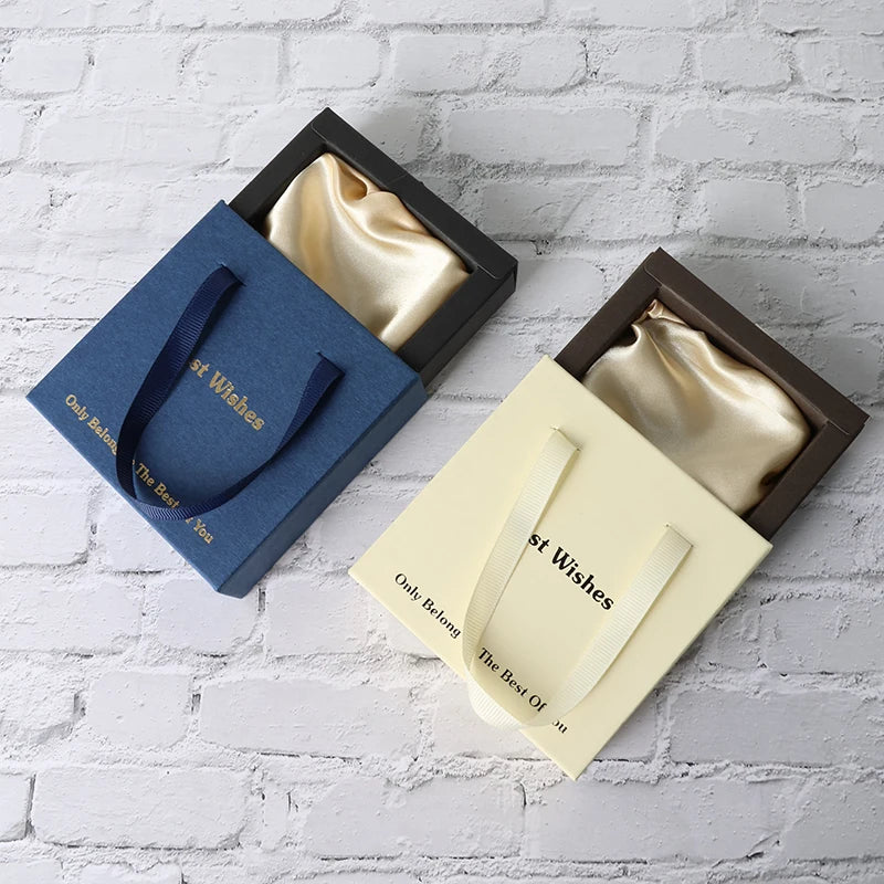 Luxury Drawer Gift Paper Cardboard Jewellery Packaging Boxes Custom logo for Necklace