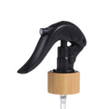 Black Plastic 24mm 28mm Mini Trigger Spray Bamboo Sprayer Bottle Trigger Sprayer for Personal Care Bottle
