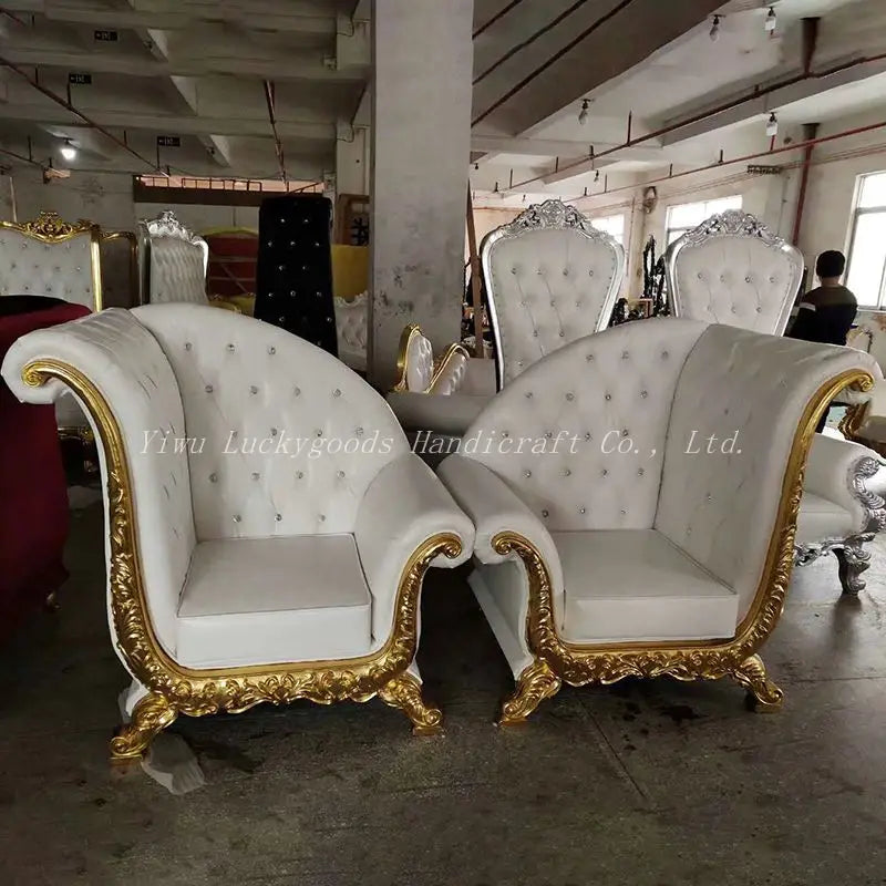 Luckygoods Wholesale Leisure Bride Groom Single Seat Wedding Sofa Chair SF210511-12 Cartons Modern Banquet Chair Hotel Chair
