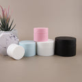 Wholesale Custom White Black pink Round Jars pp Plastic Cosmetic Cream Jar
