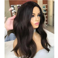 European Virgin Cuticle Aligned Human Hair Dark Brow Color Wave Pre Plucked French Lace Silk Base Women's Topper With Clips