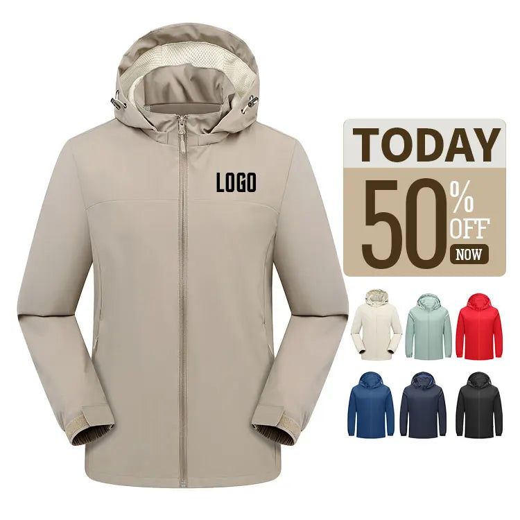 Custom Logo Detachable Hat Popular Reflective Zipper Autumn Winter Jackets Men's Sport Jackets Outdoor Windbreaker Winter Jacket