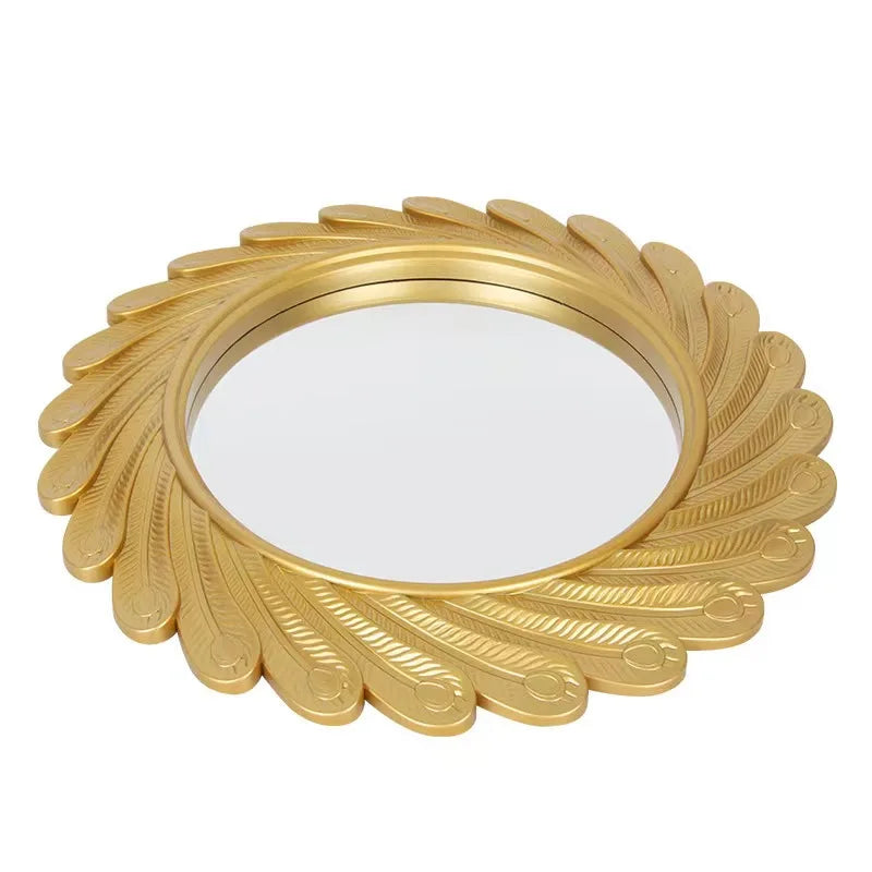 51.5cm  Customize Various Shapes of Home Decorative Wall Mirrors Creative Bathroom Porch Hotel Shaped Plastic Art Wall Mirrors