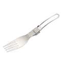 Portable Lightweight Outdoor Camping Fork Tableware Pure Titanium Fork for Hiking & Wilderness Adventures