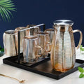 Cold  Large Capacity Beverage Tea High Temperature Explosion Proof Glass Kettle with a Cold White Kettle