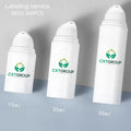 Skin Care Shiny Gold Aluminum Airless Lotion Pump Bottle 10ml 15ml 30ml 50ml with Pump Sprayer Screen Printing Surface Handling