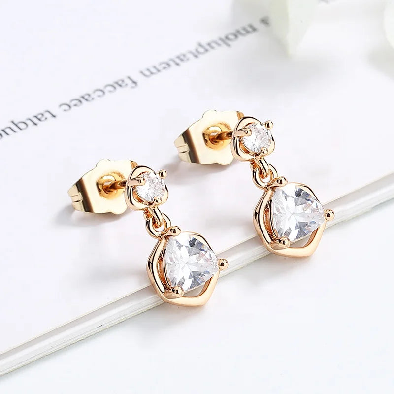 Fashion Jewelry Earrings 18K Gold Plated Party Earring Non Tarnish & Waterproof Jewelry Large Bling Earrings