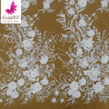 HY2863 Hot Sale White French Embroidery Beaded Lace With Sequins Wedding Bridal Dress Fabric