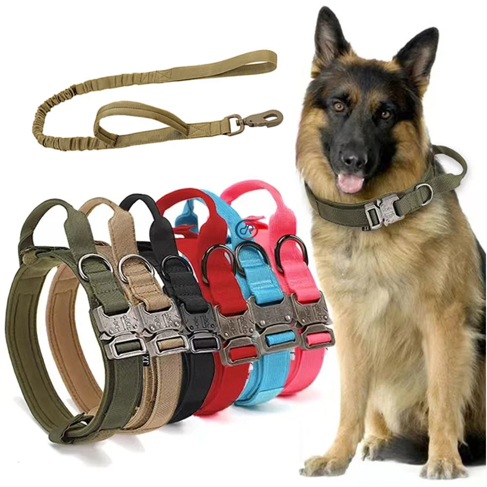 Adjustable Pet Dog Tactical Collar and Leash Set RIBBONS Solid Factory Wholesale High Quality Nylon Dog Training Vest