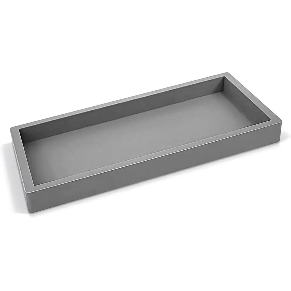 Silicone Factory Outlet Custom LOGO Soap Dispenser Bathroom Countertop Tray Kitchen Sink Tray  Countertop and Desk Vanity Tray