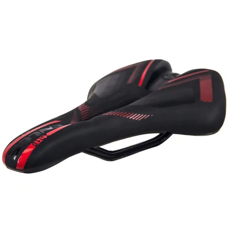 Bike Saddle Big Butt Cushion Leather Surface Seat Mountain Bicycle Shock Breathable Absorbing Hollow Cushion Bicycle Accessories