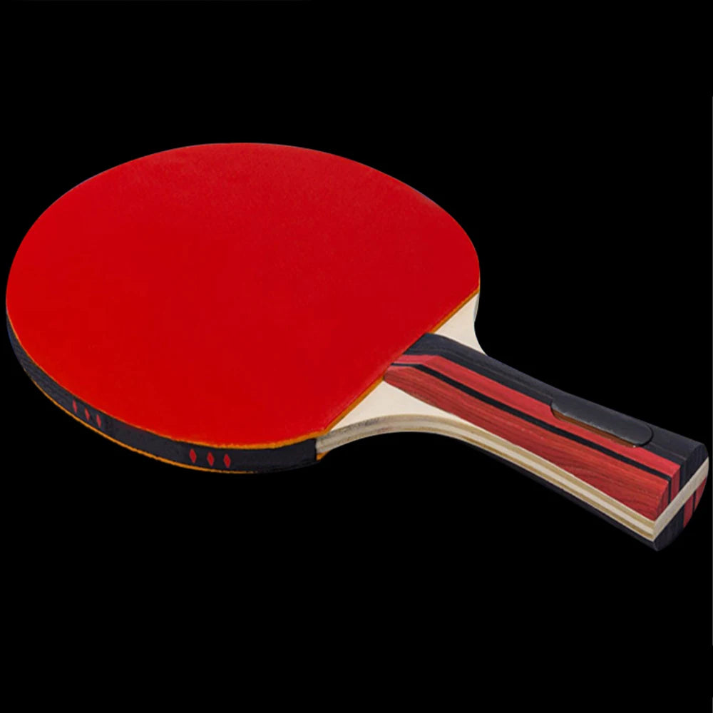 123sports Top Seller Premium Approved Rubber Performance Ping Pong Paddle Table Tennis Racket With Dual Offensive Rubber