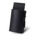 Hot Selling RFID Blocking Metal Wallet Card Holder Mini Card Case with Pop-up Function and Button Closure Christmas Gift