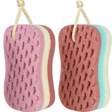 Bath Ball Sponge for Women Men Kids Exfoliating Body Scrubber for Body Wash Bathroom Large Size Bathing Accessories
