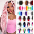 26" Ombre Brown Pre Stretched Braiding Hair YAKI Straight Braids Extensions Synthetic Hair Wholesale Hair
