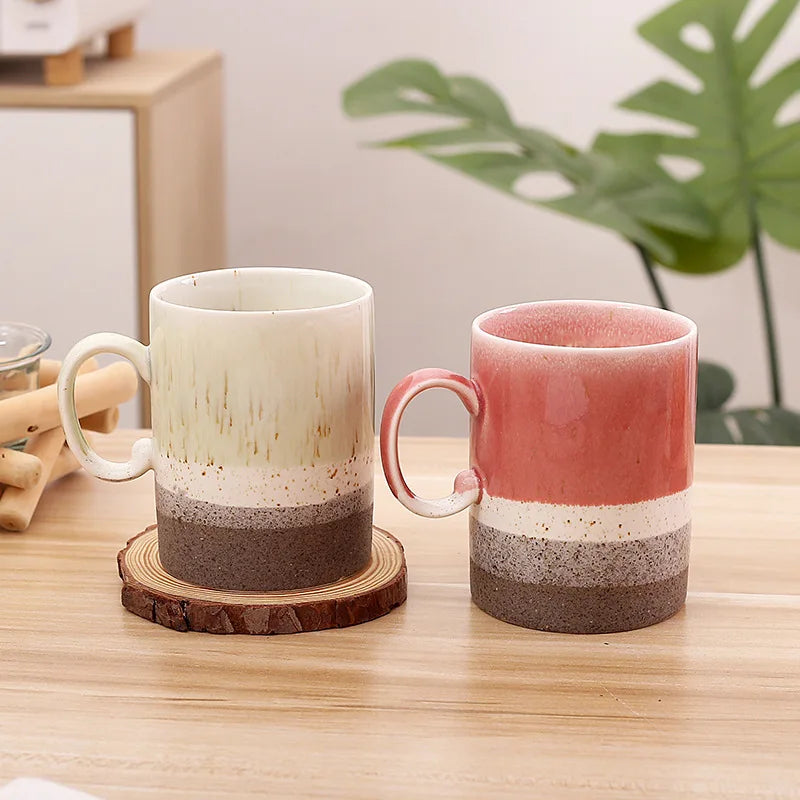 Zogifts Unique Design Custom Personalized Tazze Pottery Water Coffee Cups Ceramic Retro Vintage Mug for Home