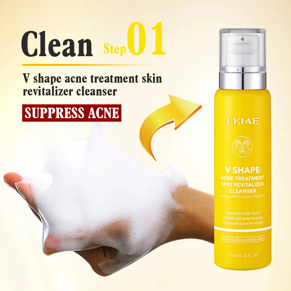 100% Organic Vegan Collagen Peptides Hyaluronic Acid Anti-Aging Face Cream Set Herbal Ingredients for Quick Apple Cheeks Repair