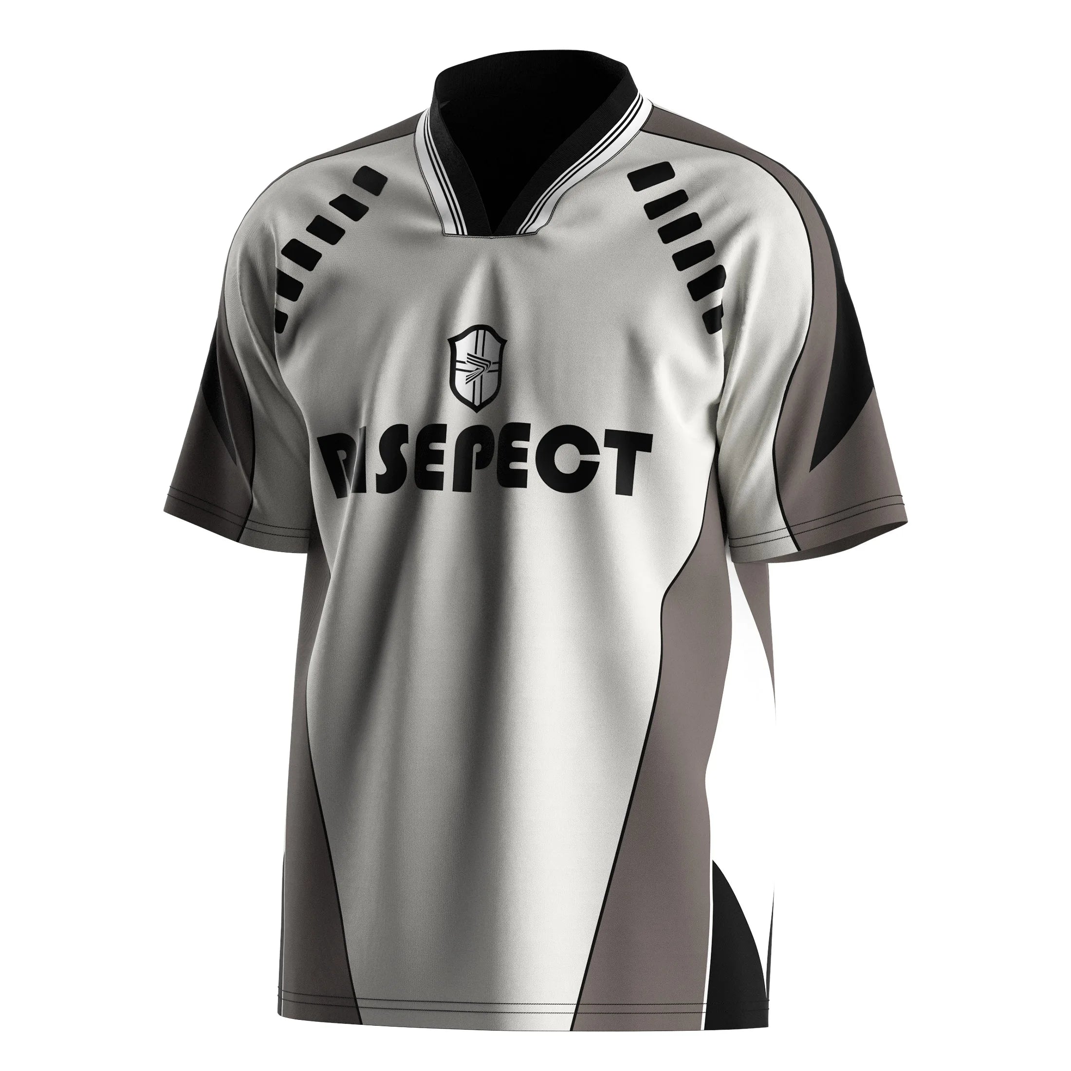 V-neck Polo Collar Football Jersey Offering Quick-dry Tech Breathable and Personalized Material Choices for Weekend Matches