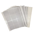 46*46mm Silver Color 12pcs in Sheet Scratch Off Sticker Labels Scratch Card Stickers Square Scratch Stickers