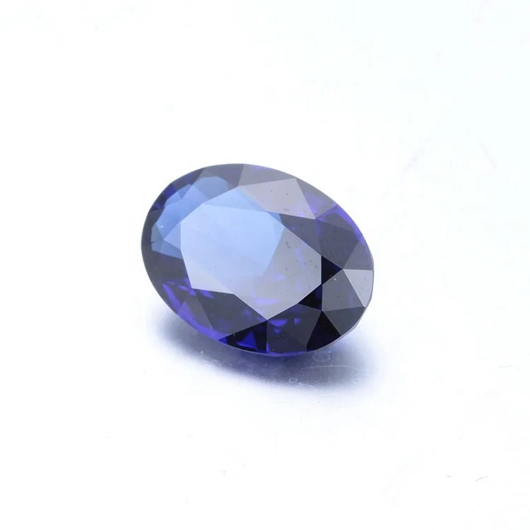 Sapphire Stone Sapphire Crystal Glass Oval Cut Heat Color Play or Fire Depend on the Size Natural Sapphire Oval Shape Loose Blue