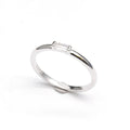 Exquisite Vintage 925 Sterling Silver square Cubics Zirconia Oxide Ring for Women Stacking Jewelry Gifts