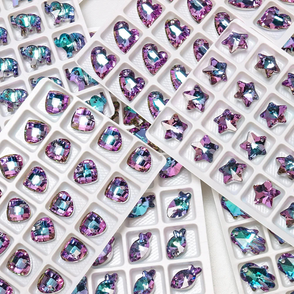 Dream Pink Purple Star Moon Snowflake Pendant Diy Earring Bracelet Jewelry Accessories