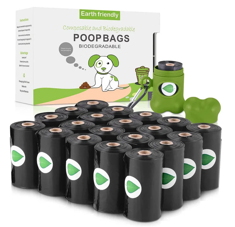 Wholesale Eco 100% Biodegradable Portable Pet Self Sealing Poop Bags With Dog Waste Poop Bag Dispenser