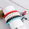 Fashion 8mm Micro Pave Stone Beads Bracelet Men Black Lava Round Stone Strand Bracelets&Bangles Pulseras Hombres