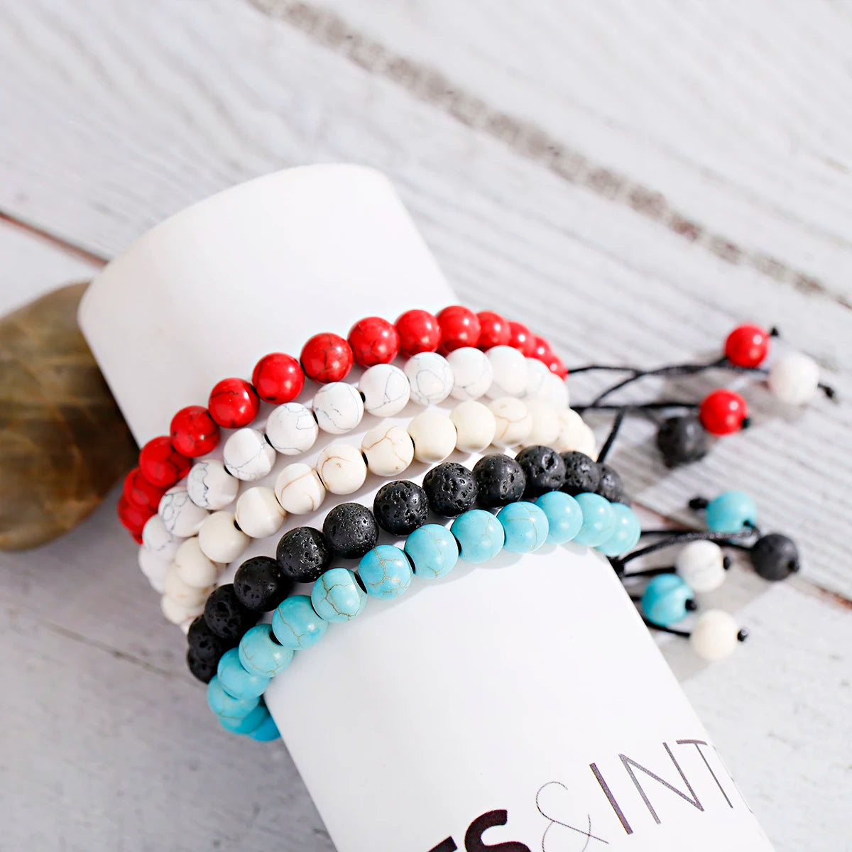 Fashion 8mm Micro Pave Stone Beads Bracelet Men Black Lava Round Stone Strand Bracelets&Bangles Pulseras Hombres