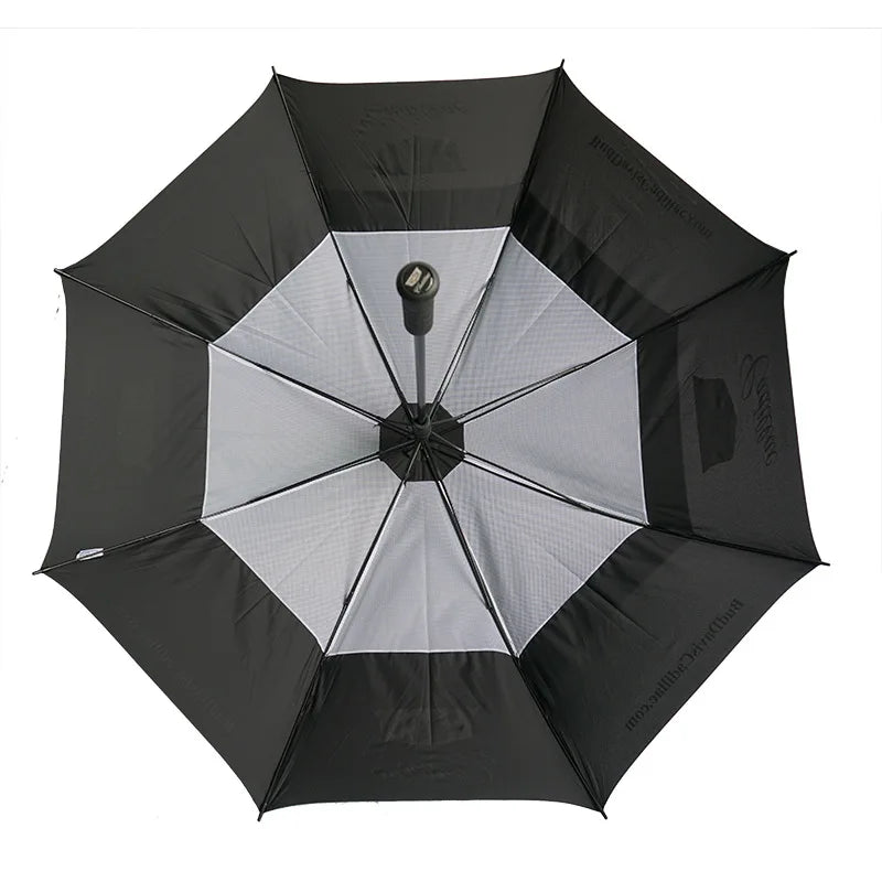 Golf Umbrella Double Canopy Custom Printing Umbrella Manufacturer 68"  Windproof High End Golf Umbrella Windproof