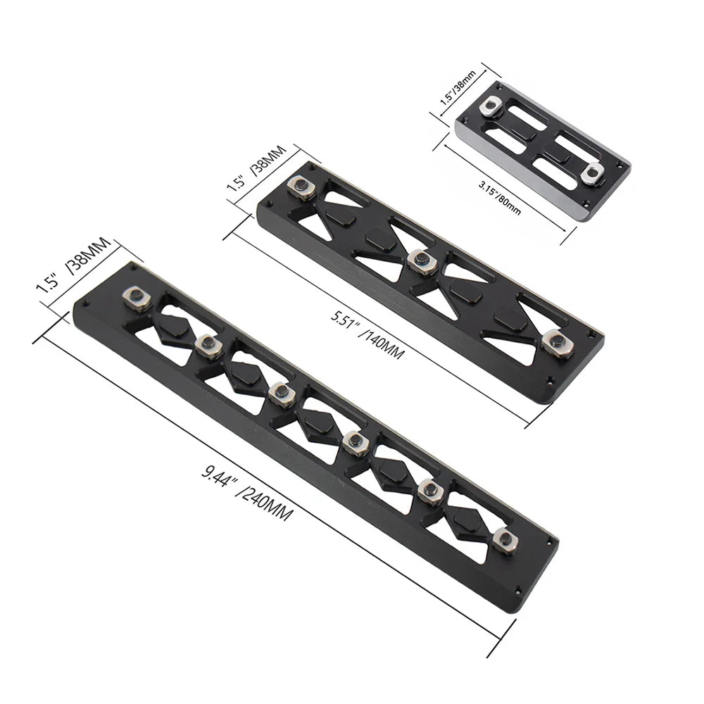Universal Long Quick Release Plate Hunting PRS Tripod Mount DSLR Camera Arca Swiss Compatible MegaBDM