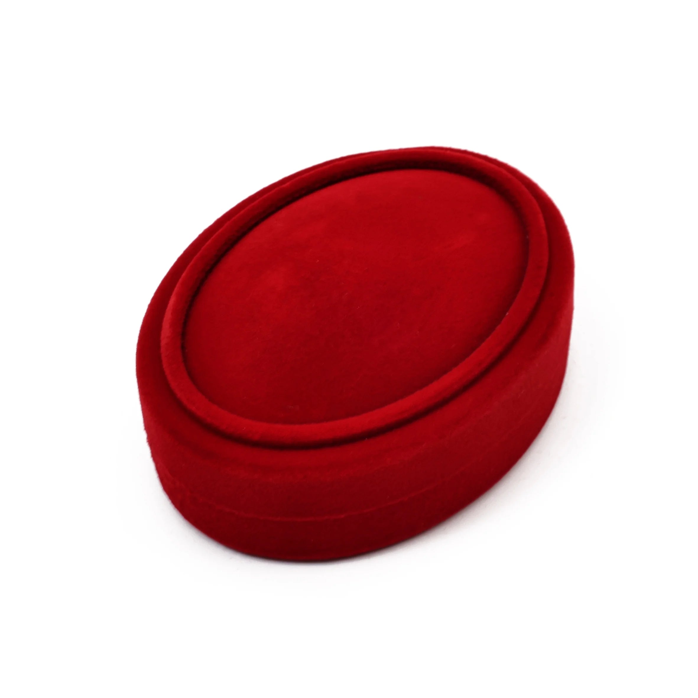 Hot-selling Velvet Necklace Box Oval Shaped Jewelry Boxes Custom Jewelry Box Velvet