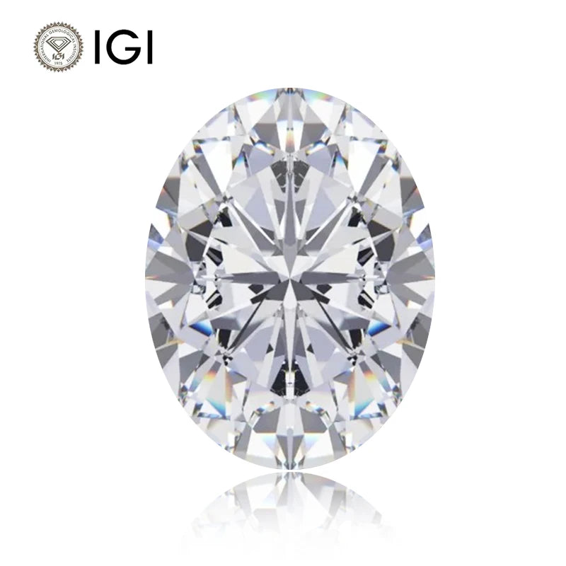oval IGI lab diamond 1ct 2ct 3ct E VS1 Fancy Shape Lab Created Oval Diamond