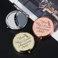 Customized Logo Metal Pocket Mirror Custom Promotion Gift Make up Mini Mirror