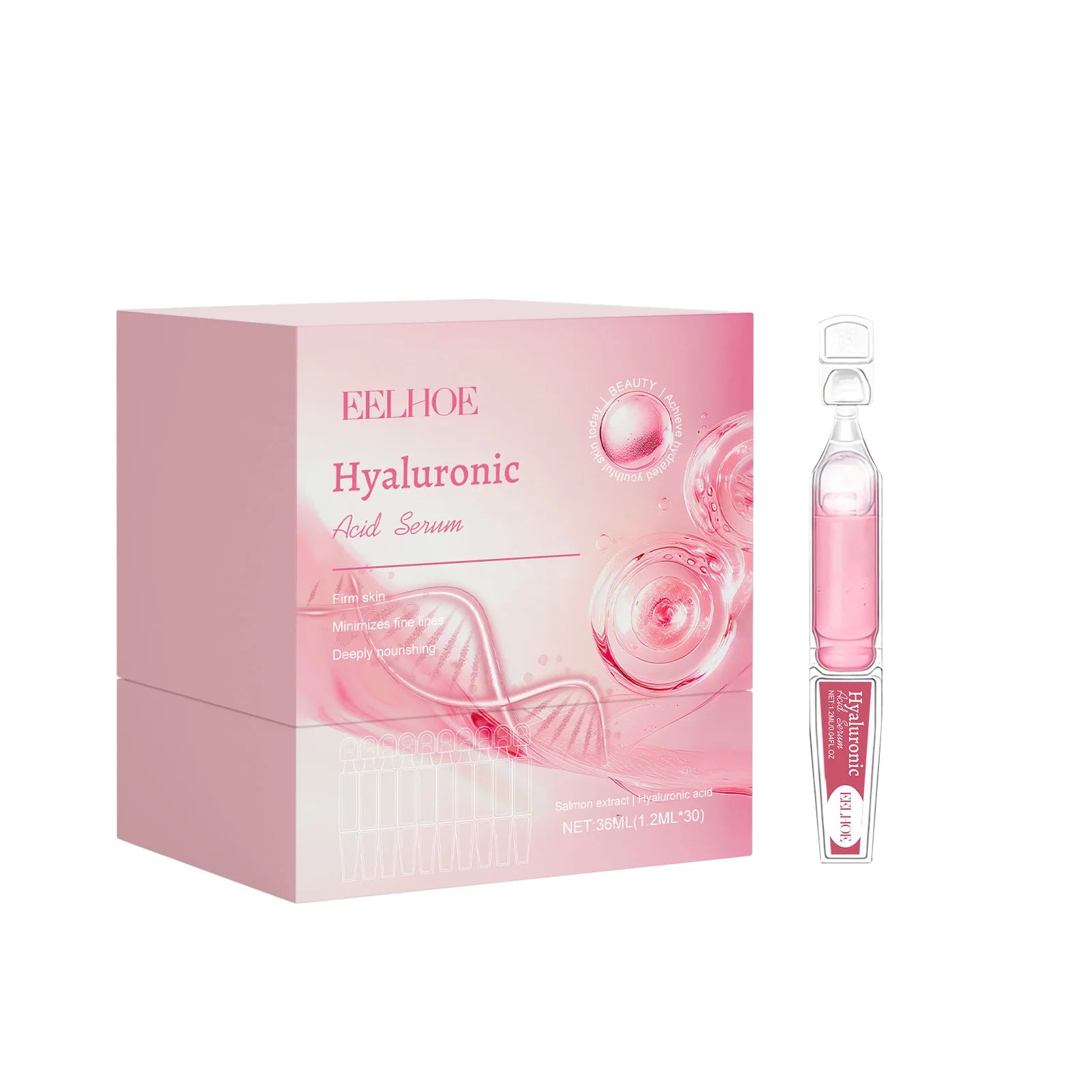 Wholesale Private Label EELHOE Skin Care Moisturizing Anti Wrinkles Collagen Hyaluronic Acid Ampoule Serum