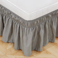 Machine Washable Microfiber Bed Skirts Covers Adjustable Elastic Ruffles Easy Fit Wrap Around Bed Skirts