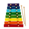 2023 wholesale Montessori educational musical 8 tone xylophone with metal keys metallophone instrument rainbow