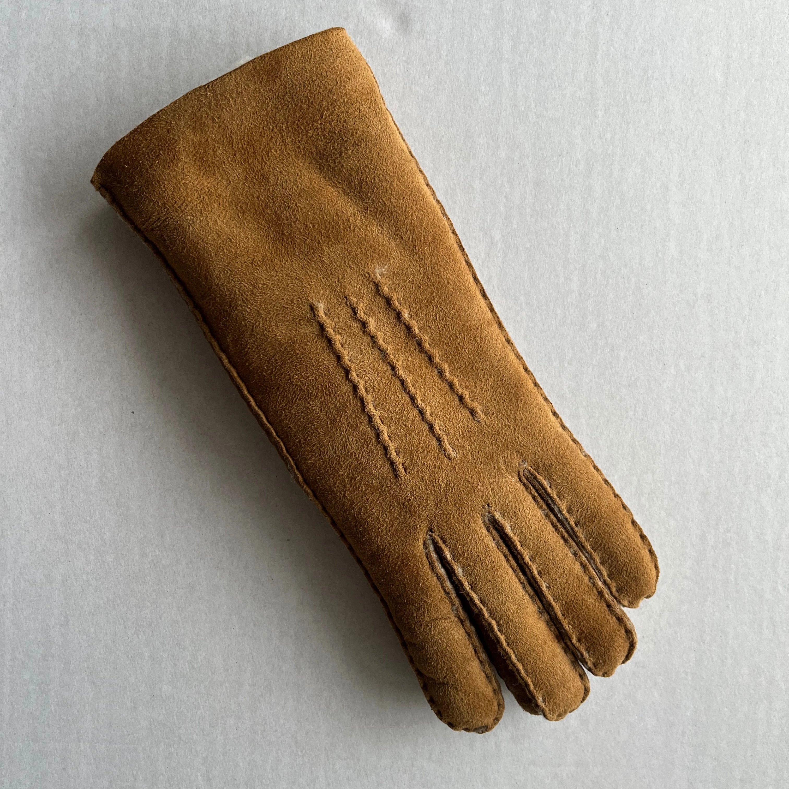 Sample Support Wholesale Double Face Sheepskin Leather Gloves Factory Price Australian  Sheepskin Unisex Gloves for Winter