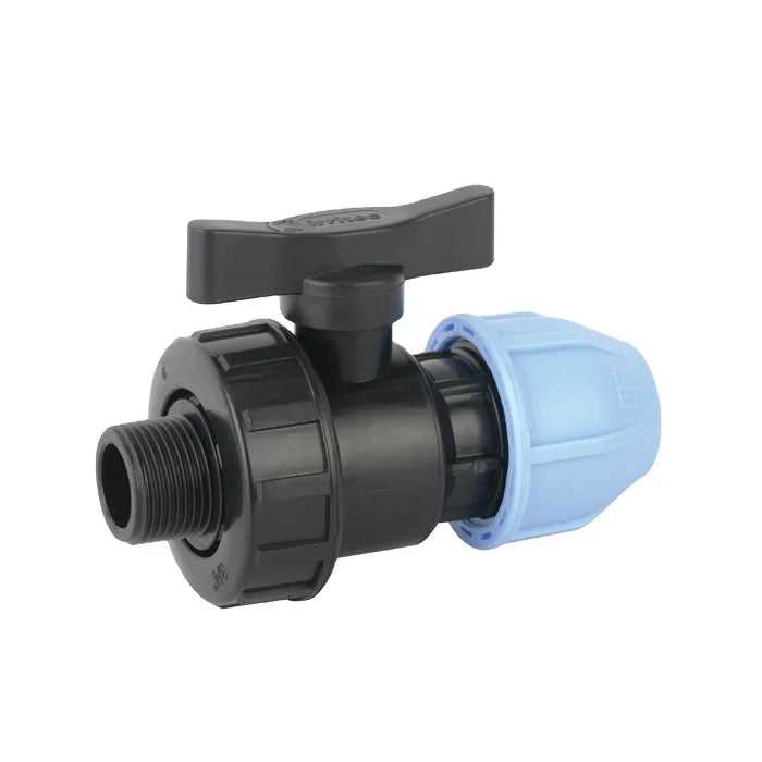 China Manufacturer PP Single Male Union  Ball Valve M for Water&irrigation Nice Price Only Need One Dollar