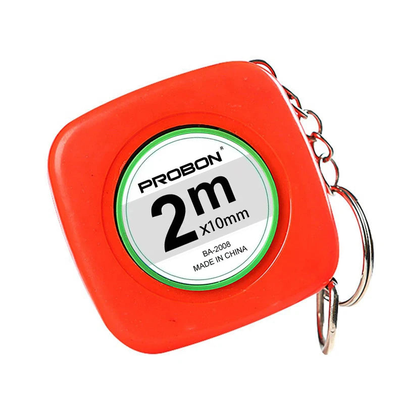 Probon 2m Pocket Customize China Mini Small Tape Measure Keychain square Measuring Tape