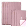 Scratch-Free & Reusable Custom Logo Printed Four Layers Suede Cleaning Cloth Luxury Jewelry Cleaner for Polishing