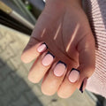 In Stock French Short Square False Fake Press on Nails for Girls