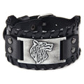 Viking Bracelet Wolf Fenrir - Vintage Nordic Scandinavian Talisman - Gothic Bracelet for Celtic Pagan