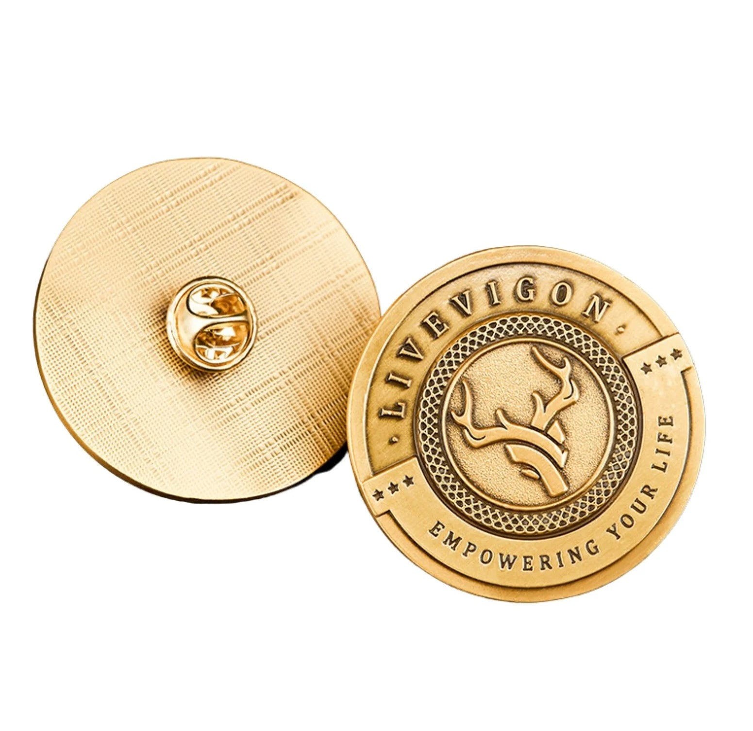 Manufacturer Zinc Alloy Die-Casting Metal Pin Electroplating Paint Enamel Badge Pin