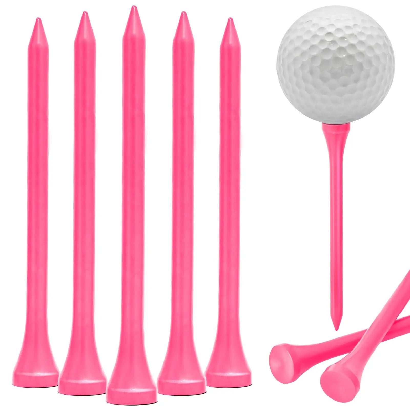 Wholesale Various Sizes Bamboo and Wood Printed Colorful Golf Tees Customizable Golf Accessories Balls Tees