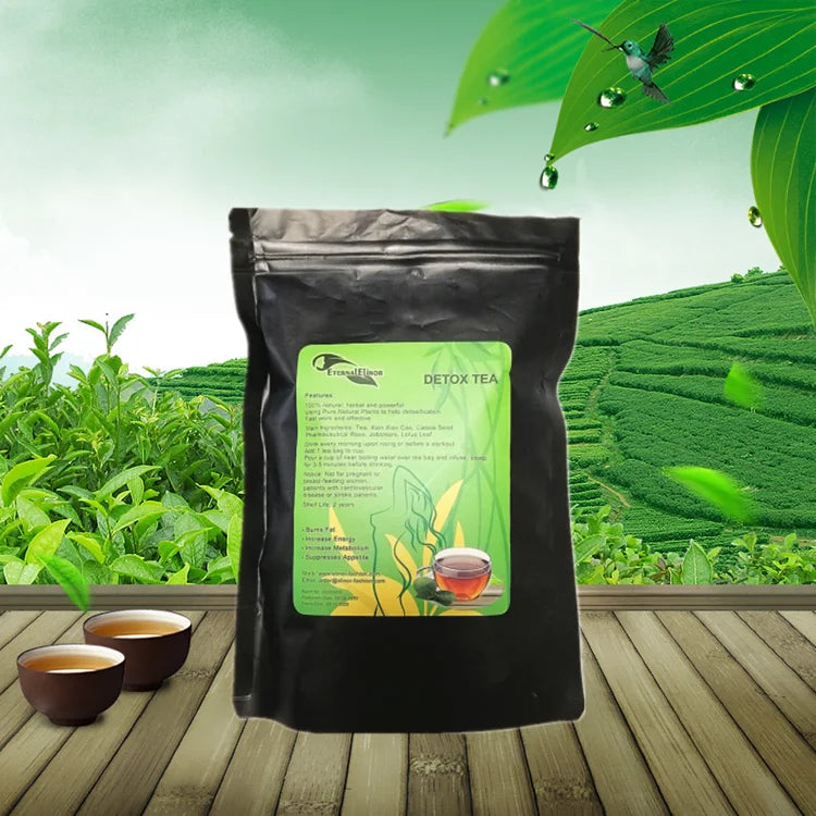 Organic Detox Fat Burn Tea with Vitamins Factory Priced Slimming Herbs Blend No Side Effects